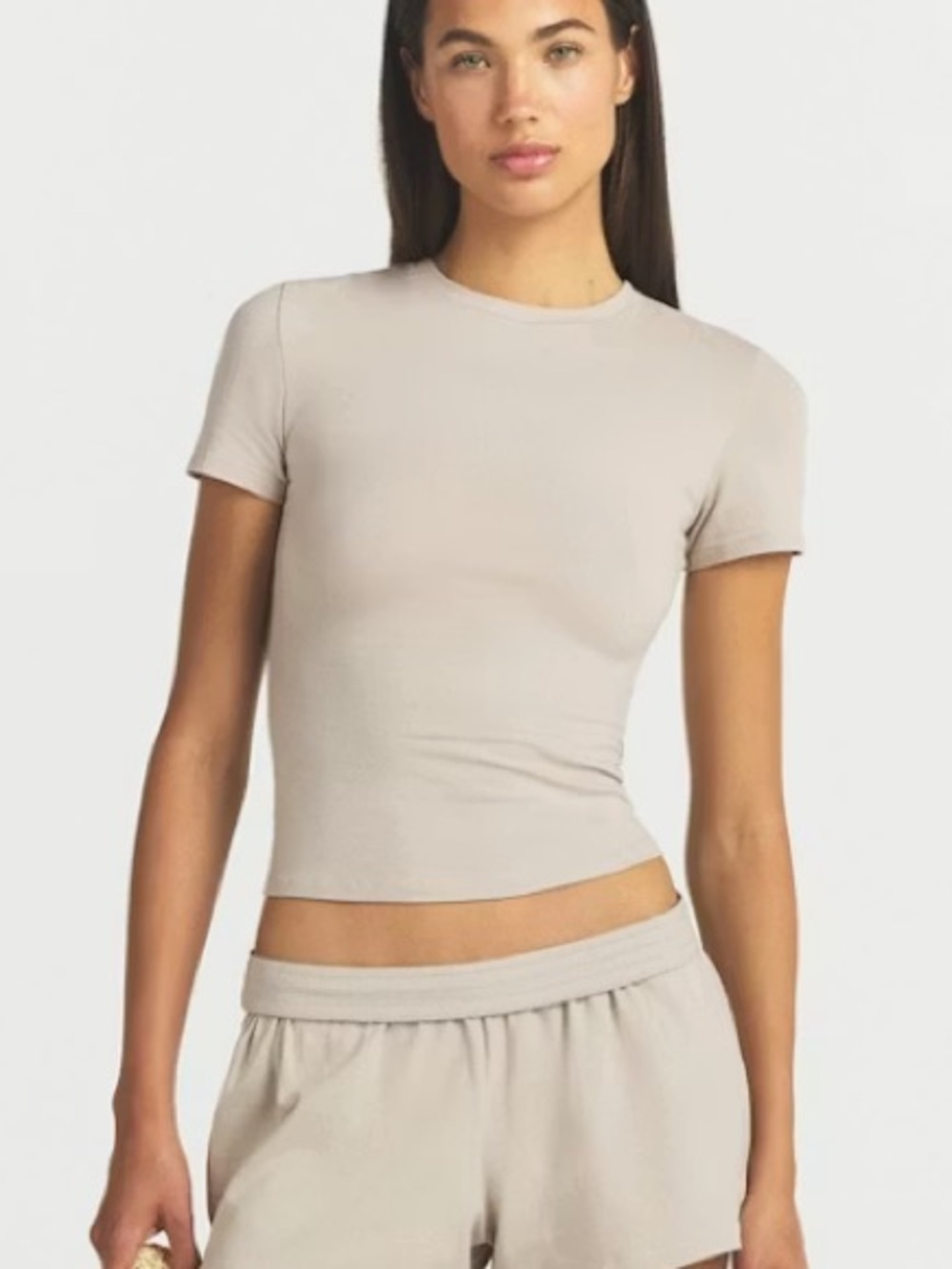 Skims Cotton Jersey Short Sleeve T-Shirt